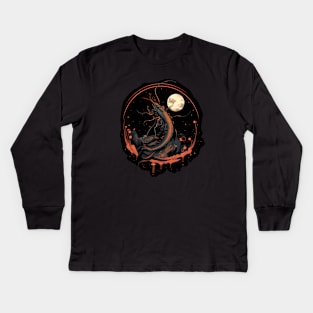 Unholy Shrimpzilla Kids Long Sleeve T-Shirt